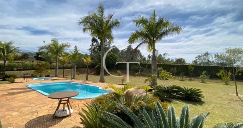 Chácara mobiliada para venda ou locação com 03 suítes no condomínio terras di leonardi em itu