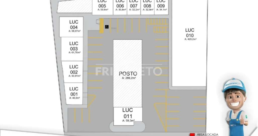 Ponto comercial para alugar no Ondas, Piracicaba 