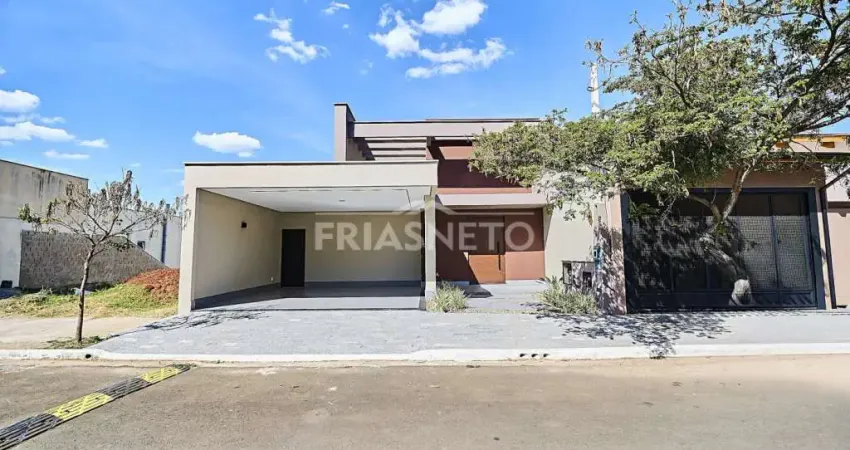 Casa para locação no condomínio ondas em piracicaba recém construída