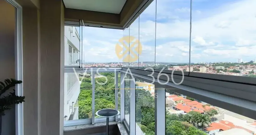 Apartamento mobiliado e com suíte para locação no taquaral em campinas/sp