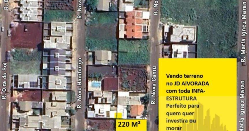 Terreno à venda na Rua Nova Cantu, Jardim Alvorada, Foz do Iguaçu