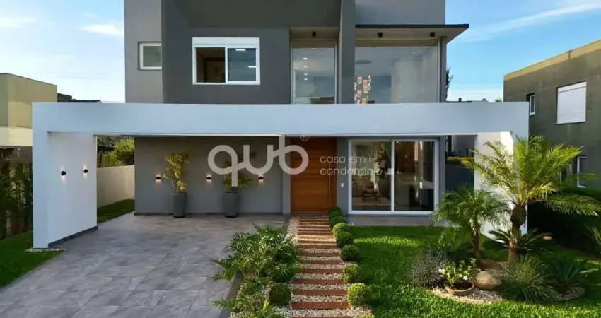 Sobrado à venda, 4 quartos, 4 suítes, 2 vagas, Condomínio Quintas do Lago - Xangri-Lá/RS