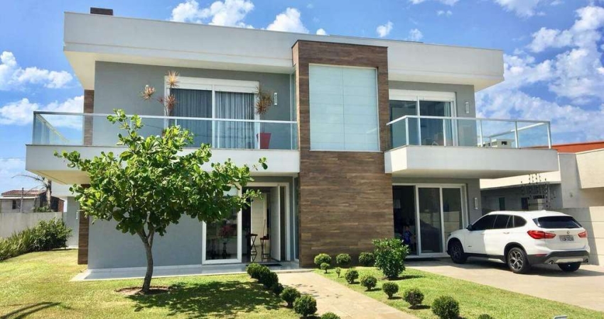 Sobrado à venda, 5 quartos, 5 suítes, 2 vagas, Condomínio Malibú Beach Residence - Xangri-Lá/RS