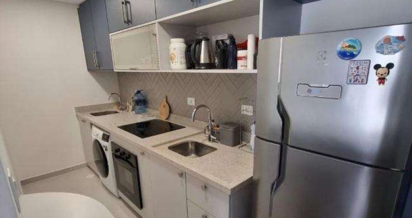 Apartamento mobiliado à venda na Vila Izabel  1 quarto, com garagem livre e churrasqueira
