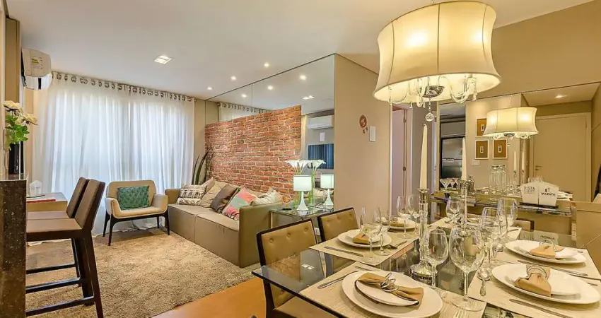 Apartamento à venda com 2 dormitórios no bairro, barigui, curitiba - pr pxóximo à escola inter.