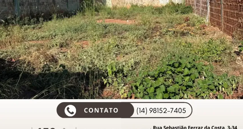 Terreno à venda na Rua Sebastião Ferraz da Costa, 3-34, Vila São Paulo, Bauru