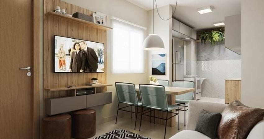 Apartamento novo, nunca habitado em condomínio com lazer completo. 