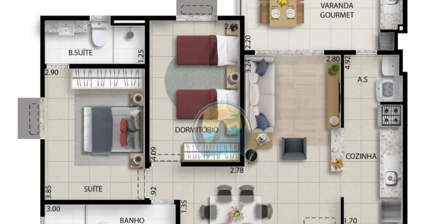 Apartamento com 2 quartos à venda em Tenório, Ubatuba 