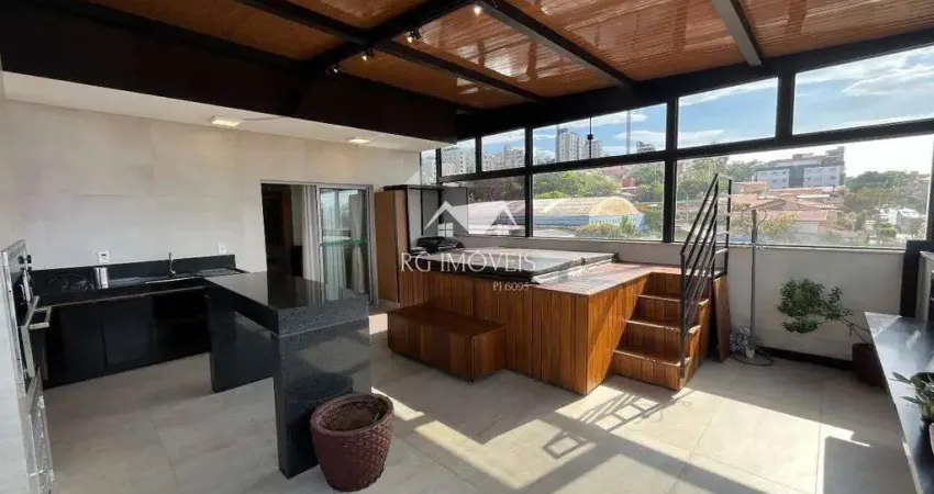 Cobertura à venda, 03 quartos com suíte, 02 vagas de garagem no barreiro