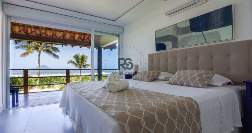 Luxuosa mansão de 6 quartos e 6 suites na Barra do Una, São Sebastião-SP: 4 salas, 4 vagas e 390m² de puro requinte!