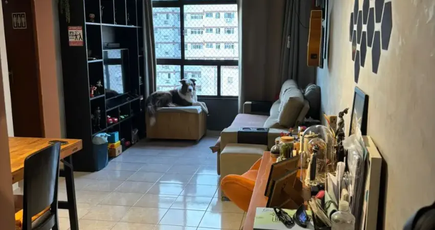 Apartamento 2 quartos elevador com garagem demarcada Embaré Santos