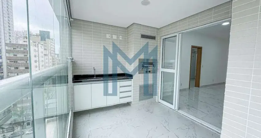 Apartamento com 2 dormitórios para alugar, 87 m² por R$7.500,00/mês - Gonzaga - Santos/SP