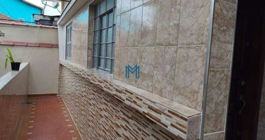 Casa com 1 dormitório para alugar, 50 m² por R$ 1.400/mês - Santa Maria - Santos/SP