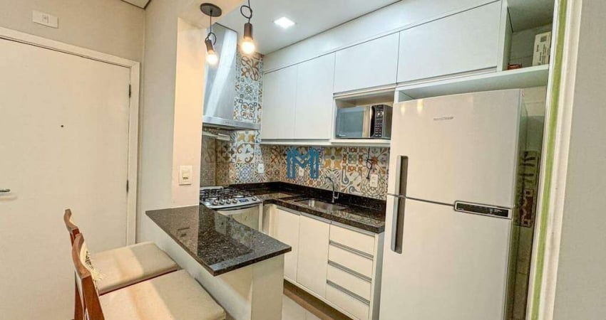 Apartamento 1 dormitório para alugar, 45m² - R$3.000,00 - Embaré em Santos