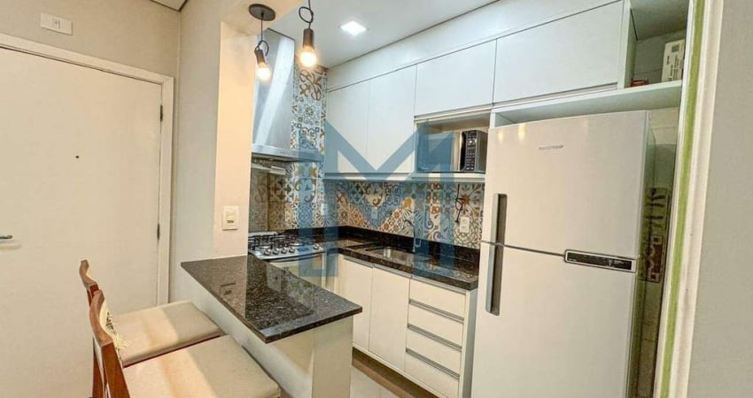 Apartamento 1 dormitório para alugar, 45m² - R$2.800,00 - Embaré em Santos