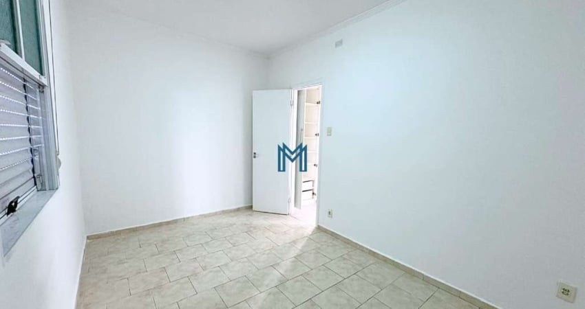 Apartamento com 1 dormitórios para alugar, 60 m² por R$ 2.000/mês - Gonzaga - Santos/SP