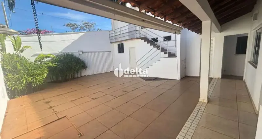 Casa comercial disponível para locação no bairro Jardim Karaíba em Uberlândia-MG.
