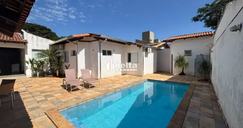 Casa disponível para locação e venda no bairro Jardim Karaíba em Uberlândia-MG