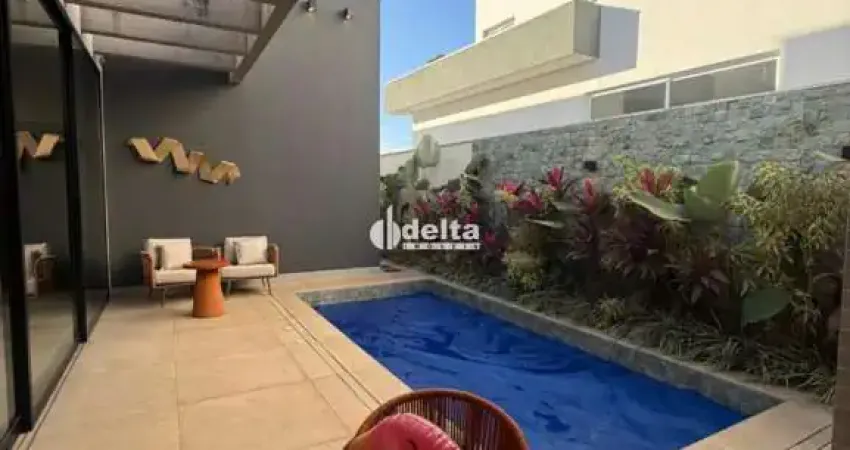 Casa residencial em condomínio disponível para locação no bairro gávea em uberlândia-mg