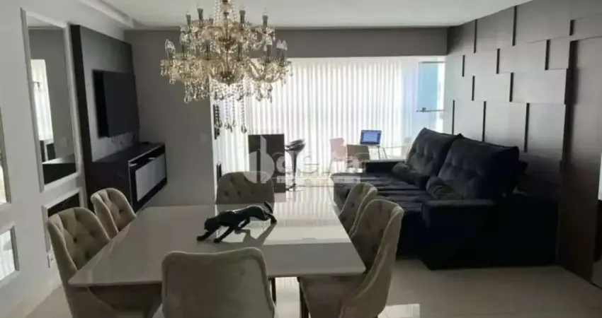 Apartamento mobiliado com 3 suítes disponível para locação no bairro jardim karaíba em uberlândia - mg.