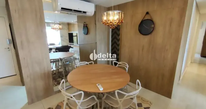 Apartamento semi-mobiliado com 3 suítes disponível para locação no bairro jardim karaíba em uberlândia - mg.