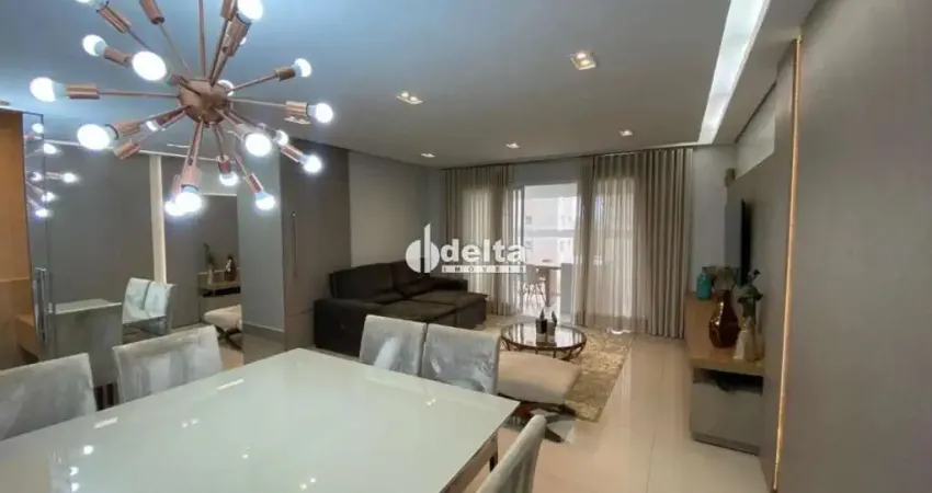 Apartamento mobiliado com 3 suítes, disponível para locação no bairro jardim karaíba em uberlândia-mg