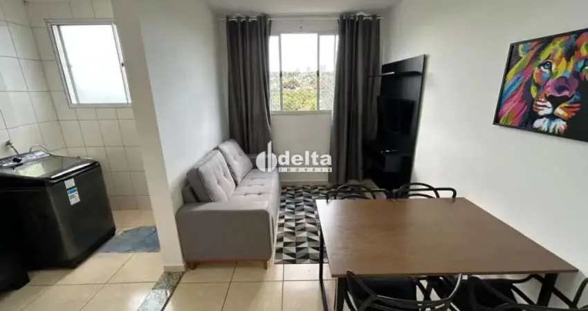 Apartamento mobiliado próximo ao praia clube com 2 quartos sendo 1 suíte disponível para locação no bairro patrimônio em uberlândia-mg