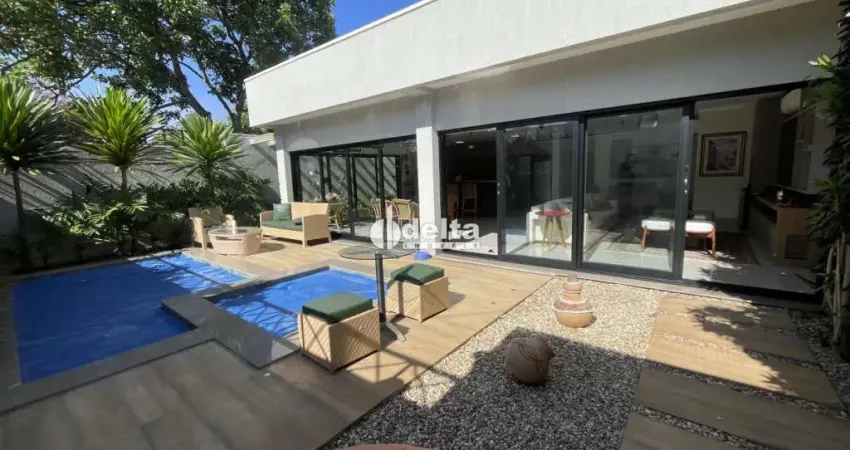 Casa residencial com 4 suítes, disponível para locação no bairro jardim karaiba em uberlândia-mg