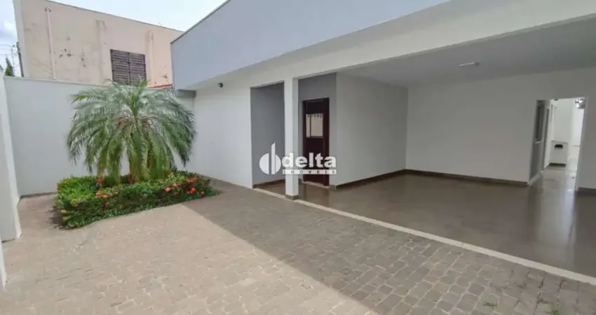 Casa com 4 quartos e 1 suíte disponível para locação no bairro santa mônica em uberlândia-mg