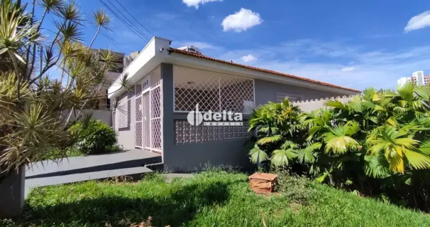 Casa comercial com 3 quartos sendo 1 suíte, disponível para locação no bairro lidice em uberlândia-mg