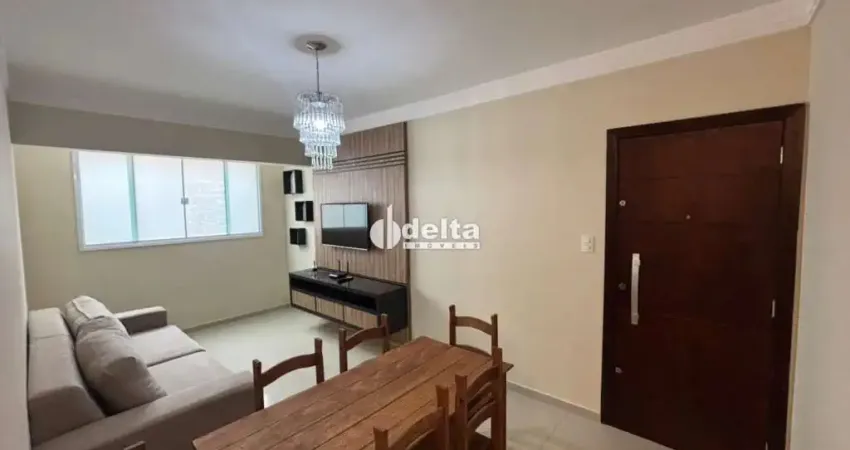 Apartamento mobiliado disponível para locação no bairro santa mônica em uberlândia-mg
