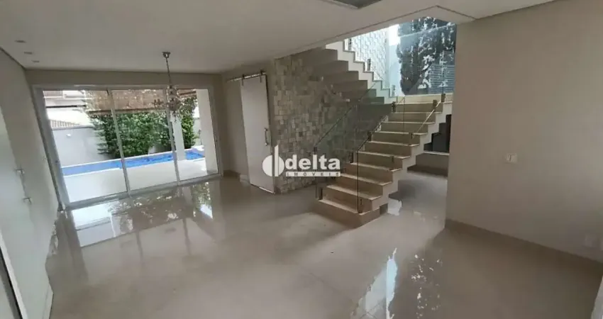 Casa em condomínio com 3 suítes disponível para locação no bairro nova uberlândia em uberlândia - mg