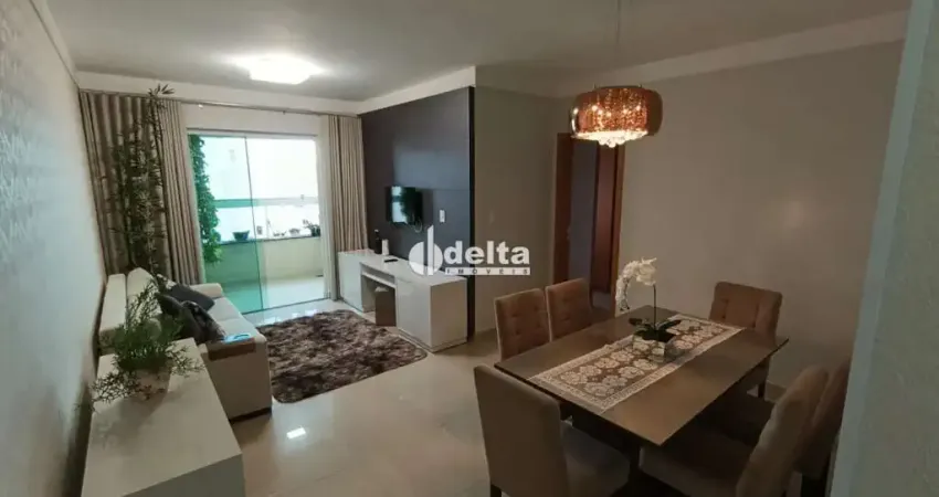 Apartamento mobiliado com 3 quartos sendo 1 suíte disponível para locação no bairro santa mônica em uberlândia mg.