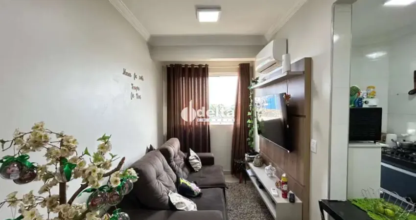Apartamento mobiliado e planejado com 2 quartos sendo 1 suíte no Bairro Santa Mônica em Uberlândia-MG