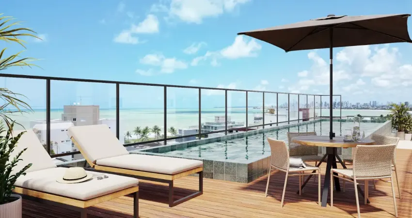 Excelente lançamento em intermares de studio ou 1 quarto, elevador e lazer, 200m do mar