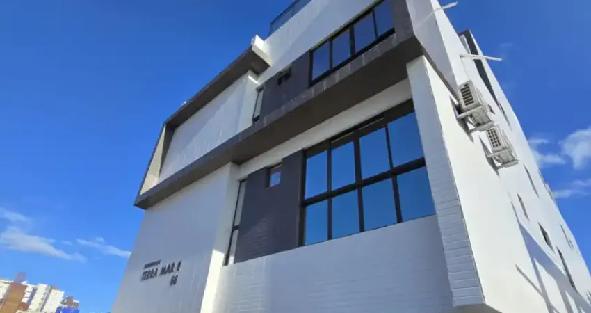 Apartamento térreo com área no bessa com 2 quartos sendo 1 suíte