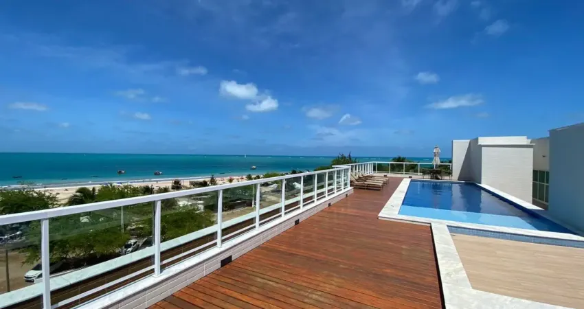 Apartamento beira-mar de cabedelo com 2 quartos sendo 1 suíte, elevador e lazer