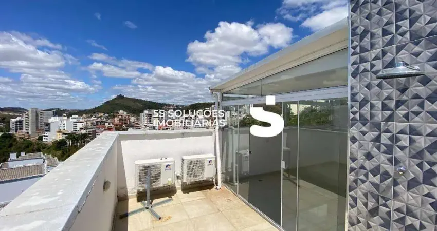 Cobertura de frente no estrela sul, juiz de fora - 2 quartos, 1 suíte, 2 vagas