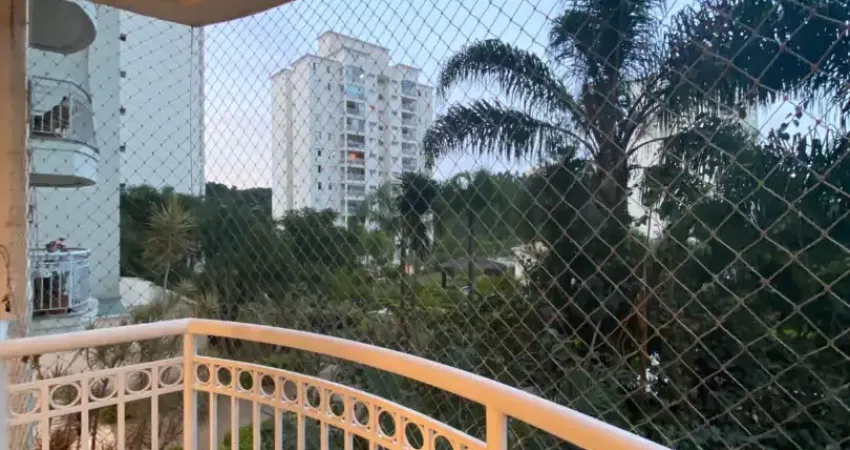 Lindo Apartamento para locação no Green Tamboré - 85 m², bem distribuído - 2 dormitórios, sendo 1 suíte, 2 banheiros, cozinha estendida, armários planejados em todos os ambientes, ar-condicionado na