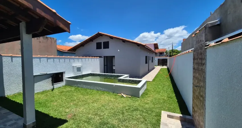 Casa  nova com piscia e : 2 dormitórios para venda, itanhaém / sp