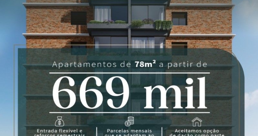 LANÇAMENTO: Apartamentos de 2 e 3 dormitórios com 1 ou 2 vagas