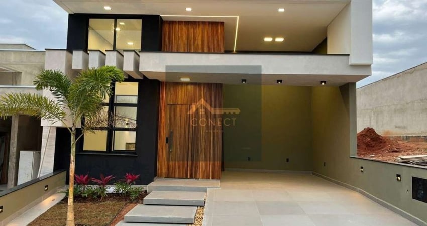 Casa em Condomínio no Jardim Novo Horizonte em Sorocaba, 200m²,  03 dormitórios, 01 suíte , 03 vagas de garagem.
