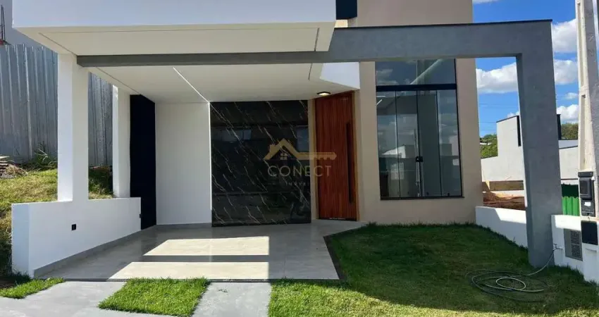 Casa em Condomínio no Jardim Eucaliptos em Sorocaba, 102m²,  03 dormitórios, 01 suíte , 02 vagas de garagem.