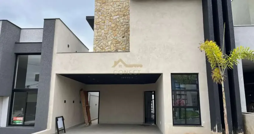 Casa em Condomínio no Jardim Novo Horizonte em Sorocaba, 198m²,  03 dormitórios, 03 suíte , 04 vagas de garagem.