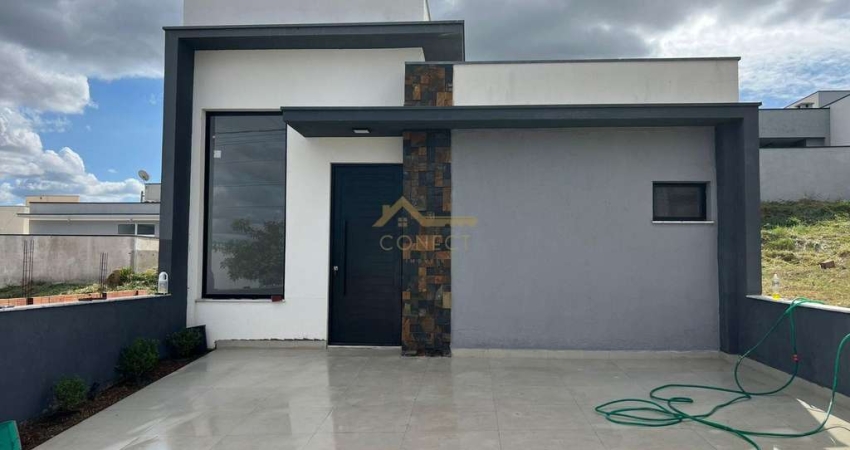Casa em Condomínio no Jardim Eucaliptos em Sorocaba, 102m²,  03 dormitórios, 01 suíte , 02 vagas de garagem.
