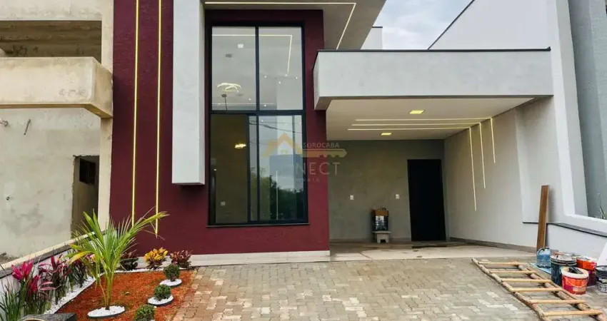 Casa em condomínio no jardim novo horizonte em sorocaba, 120m², 03 dormitórios, 03 suítes , 02 vagas de garagem.