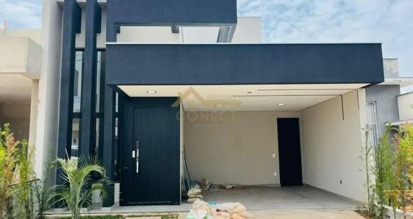 Casa em condomínio no jardim novo horizonte em sorocaba, 146m², 03 dormitórios, 01 suíte , 02 vagas de garagem.