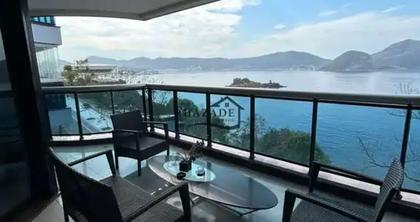 Apartamento alto padrão 4 suítes na praia de boa viagem/niterói frente mar.