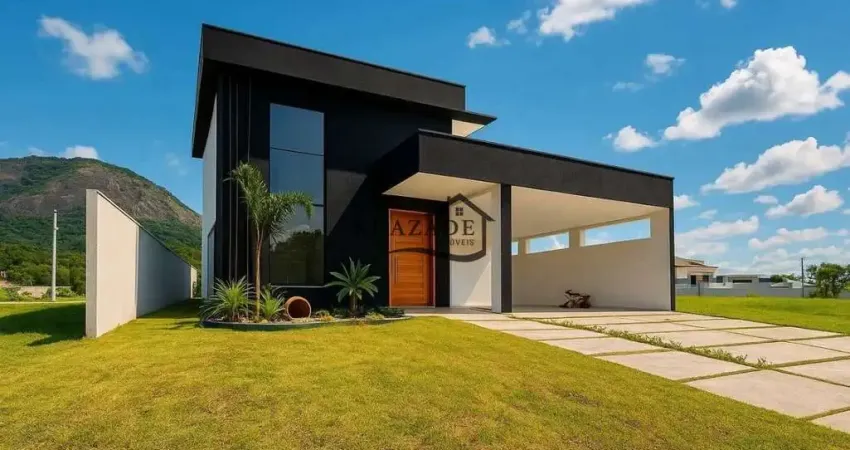 Casa linear 3 quartos primeira locação no condomínio alphaville 2/maricá.