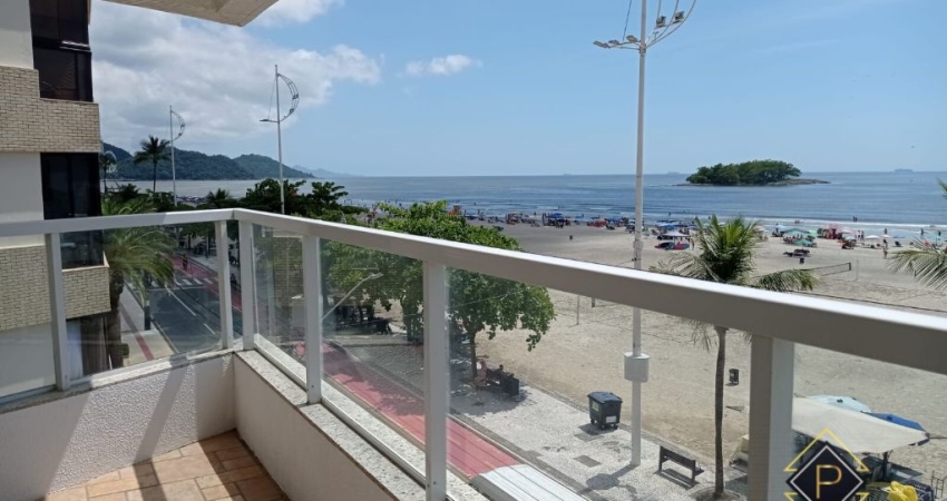 OPORTUNIDADE!!! FRENTE MAR com 2 dorm, 3 bwc, 1 vaga,  amplo e mobiliado, pronto pra vc.